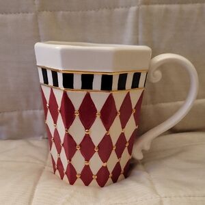 Harlequin, Happy Holly Days Mug From Grassland Road  4 1/2"